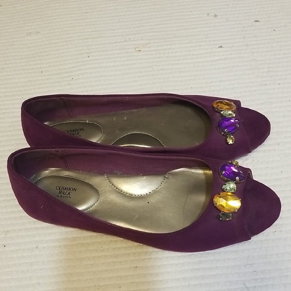 2/$16🤩' Women's Purple Embellished Flats